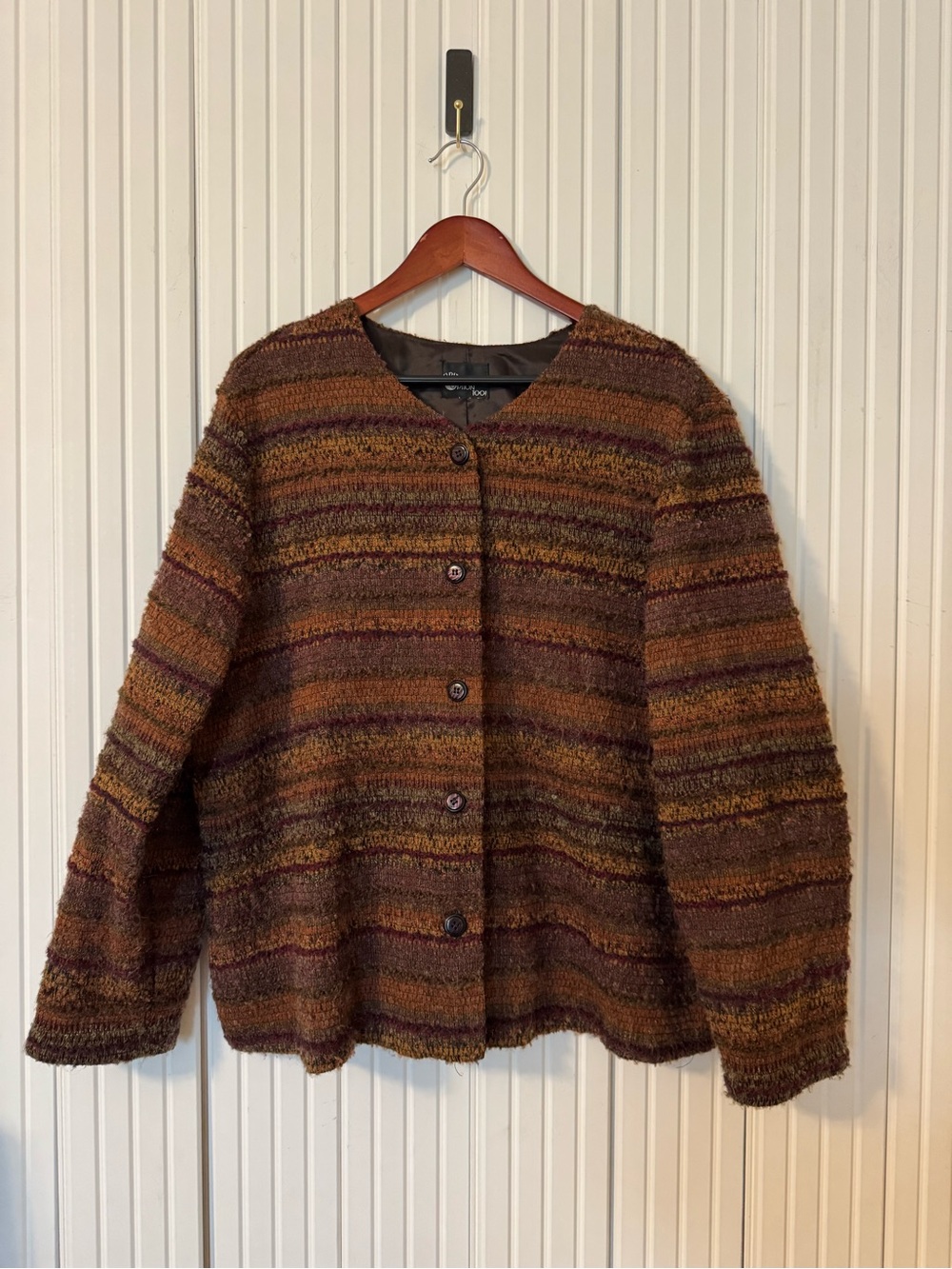 Vintage Lightweight Jacket L Dark Academia Unique Fall Oversized Layer Bohemian